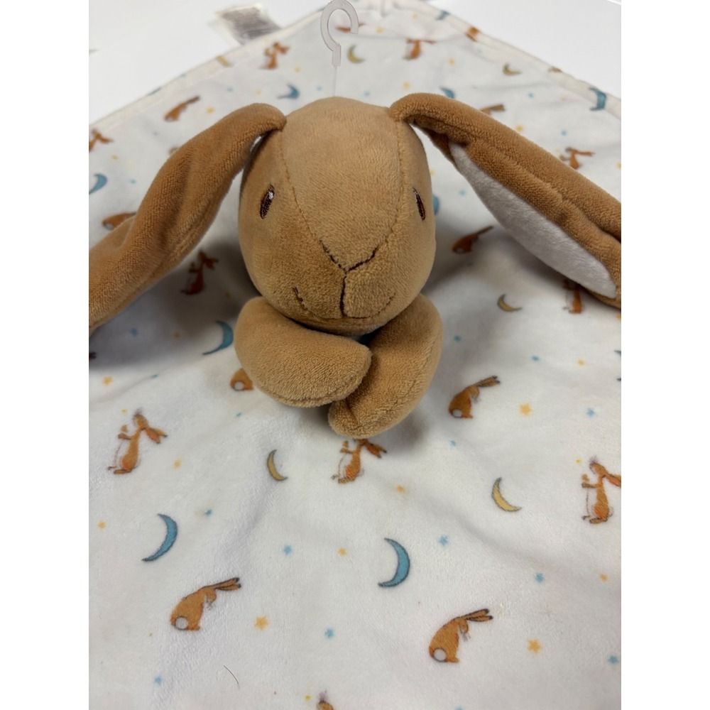 Guess How Much I Love You Nutbrown Hare Baby Security Blanket Lovey Bunny White - Picture 2 of 6
